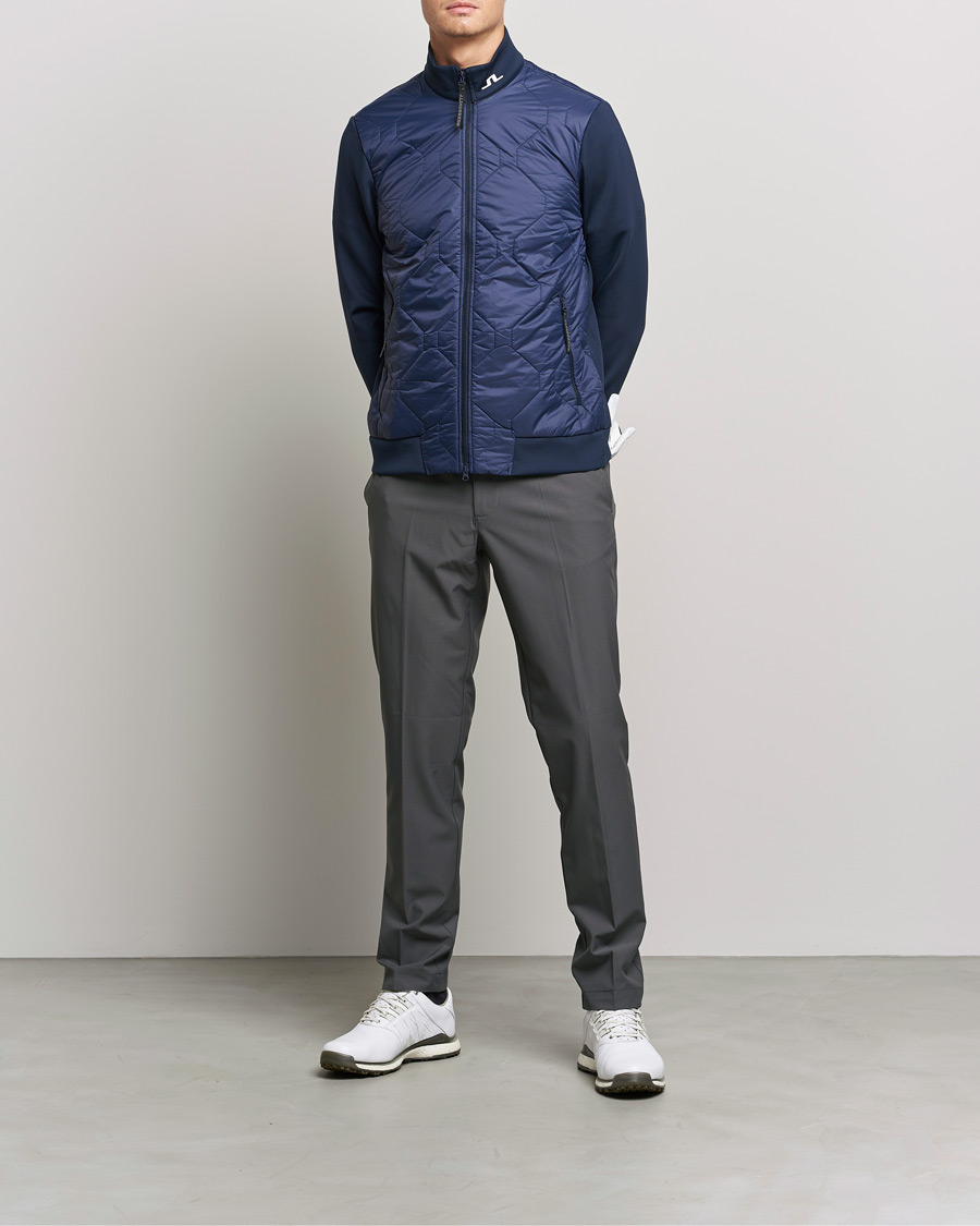 Herre | Jakker | J.Lindeberg | Quilted Hybrid Jacket Navy