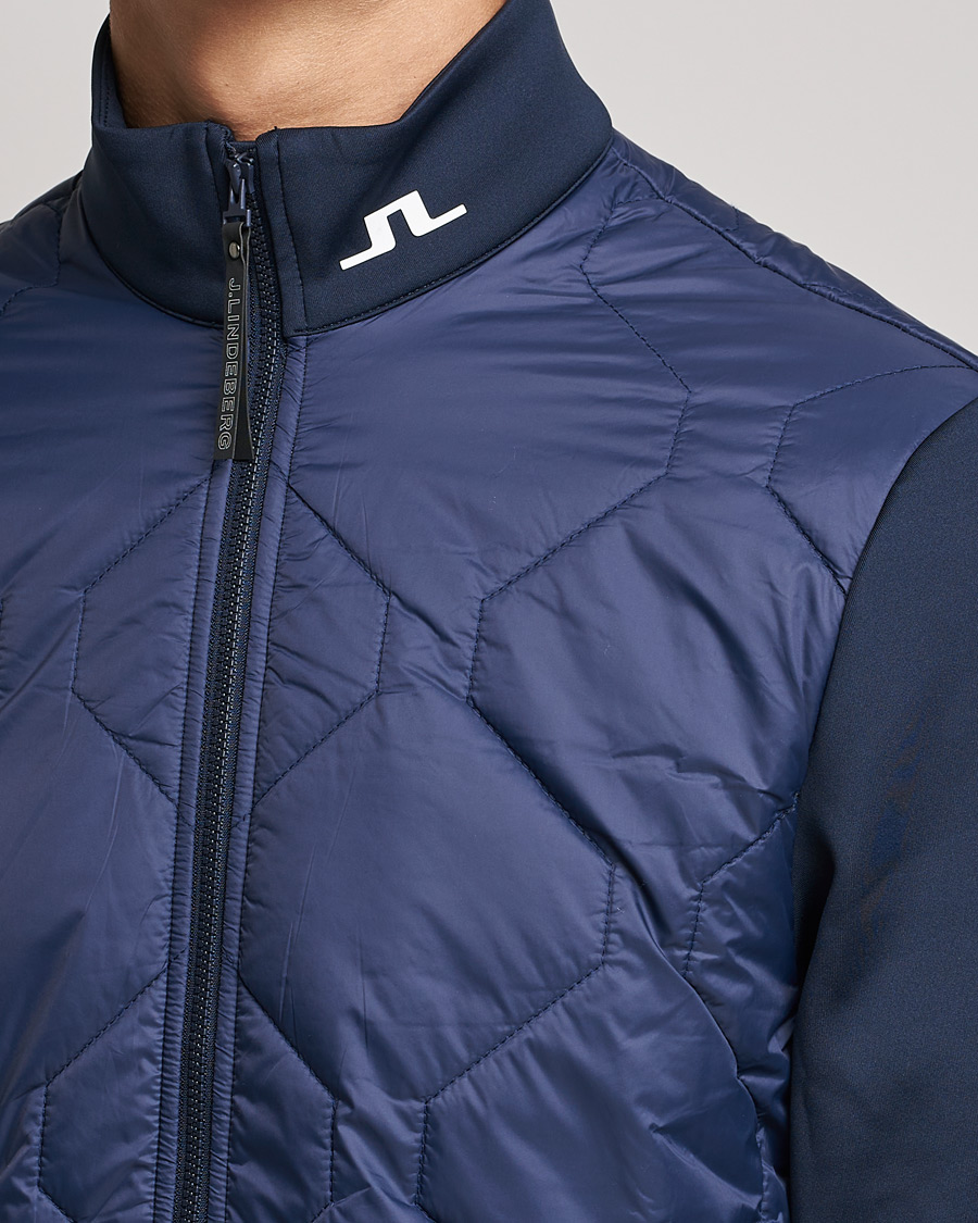 Herre | Jakker | J.Lindeberg | Quilted Hybrid Jacket Navy