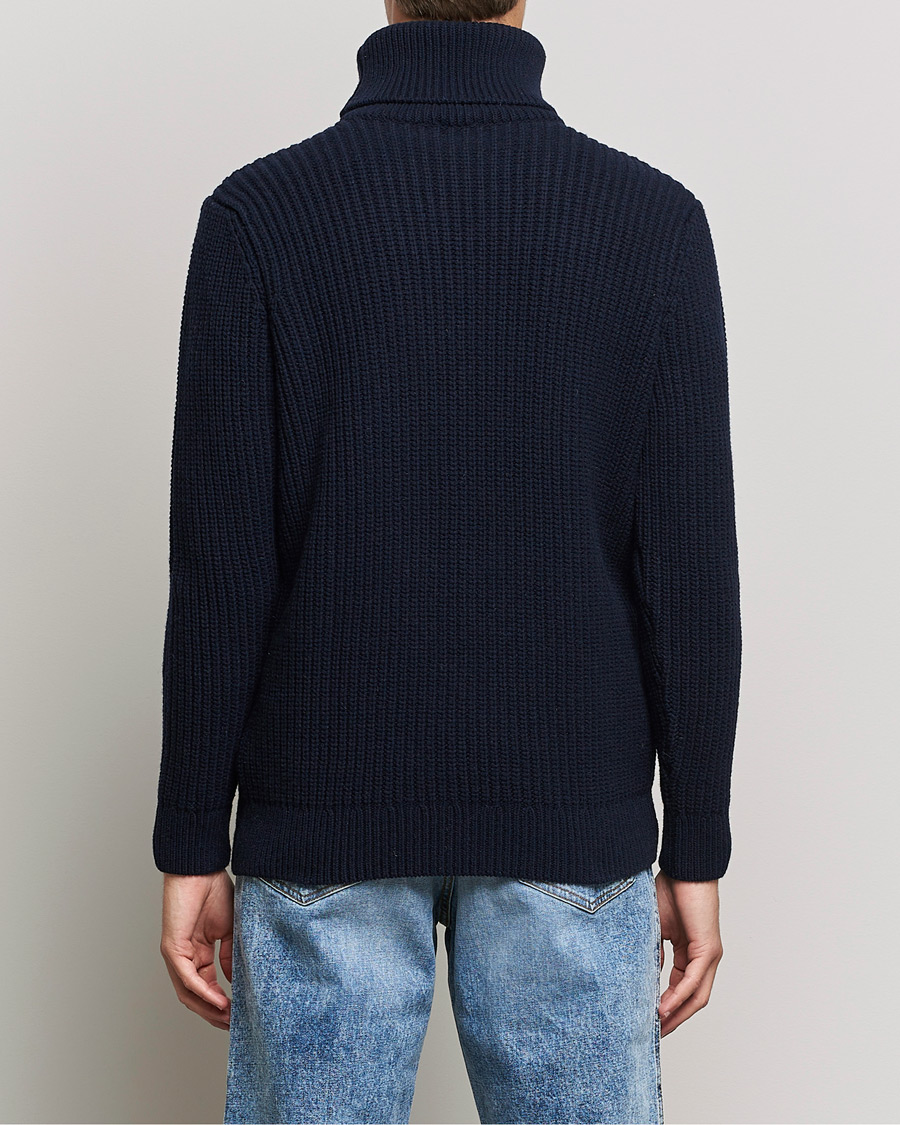 Herre | Gensere | Armor-lux | Pull Col Montant Wool Sweater Navy