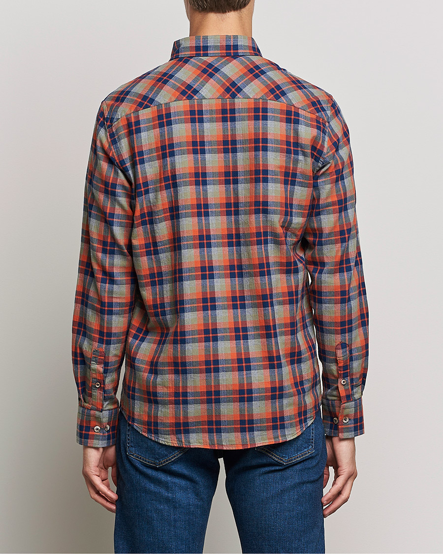 Herre | Skjorter | Armor-lux | Chemise Flannel Shirt Green Blue