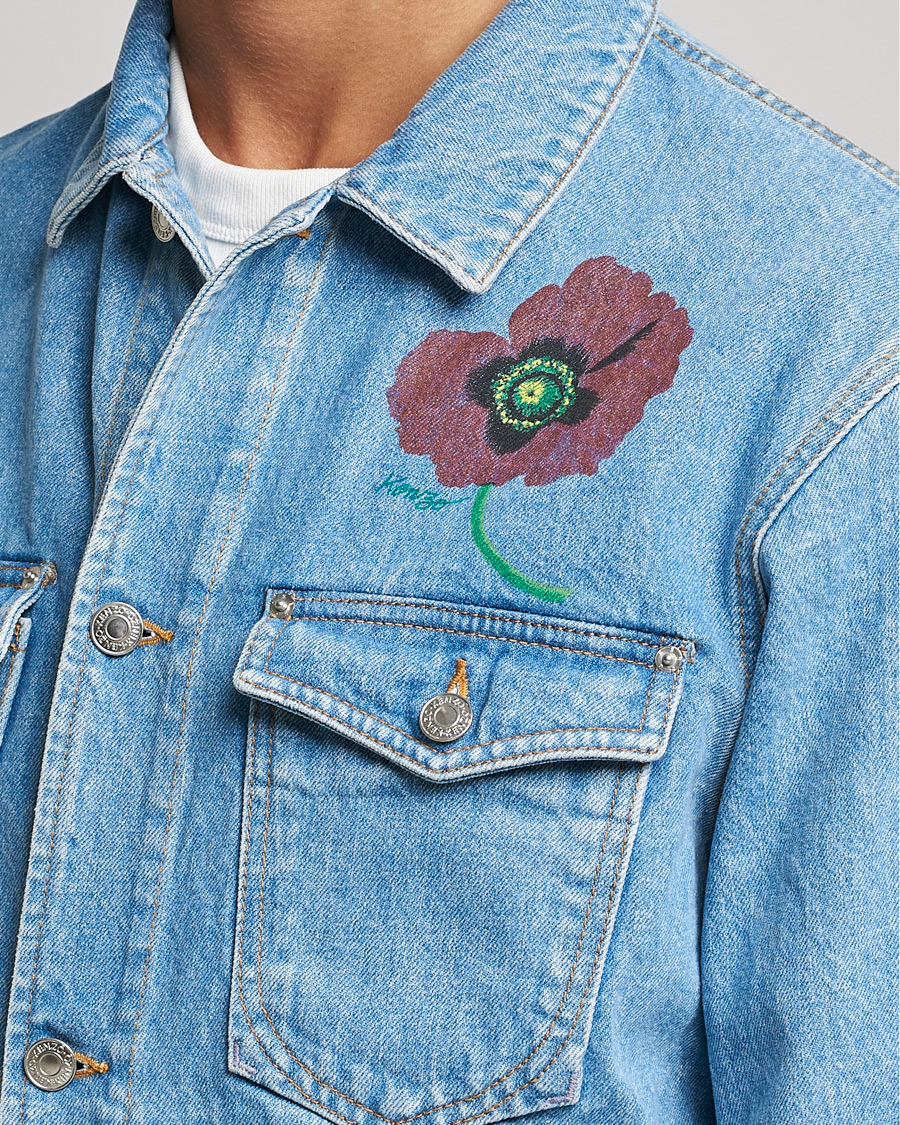 Herre | Jakker | KENZO | Trucker Denim Jacket Sky Blue