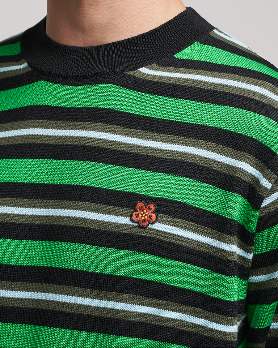 Herre | Gensere | KENZO | Stripes Wool Knitted Jumper Grass Green
