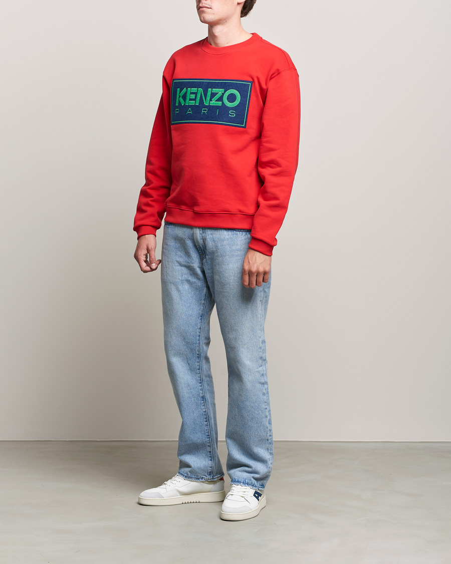 Herre |  | KENZO | Paris Classic Crew Neck Sweatshirt Medium Red