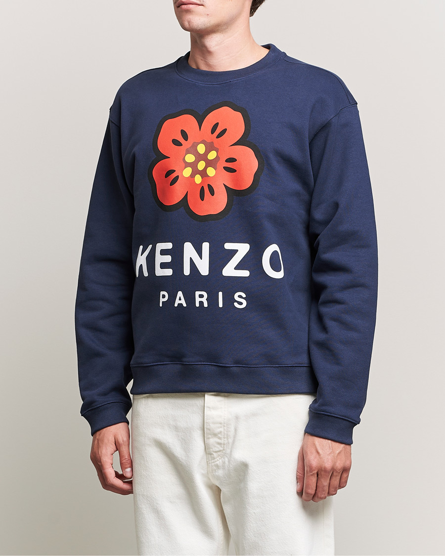 Herre |  | KENZO | Logo Classic Sweatshirt Midnight Blue