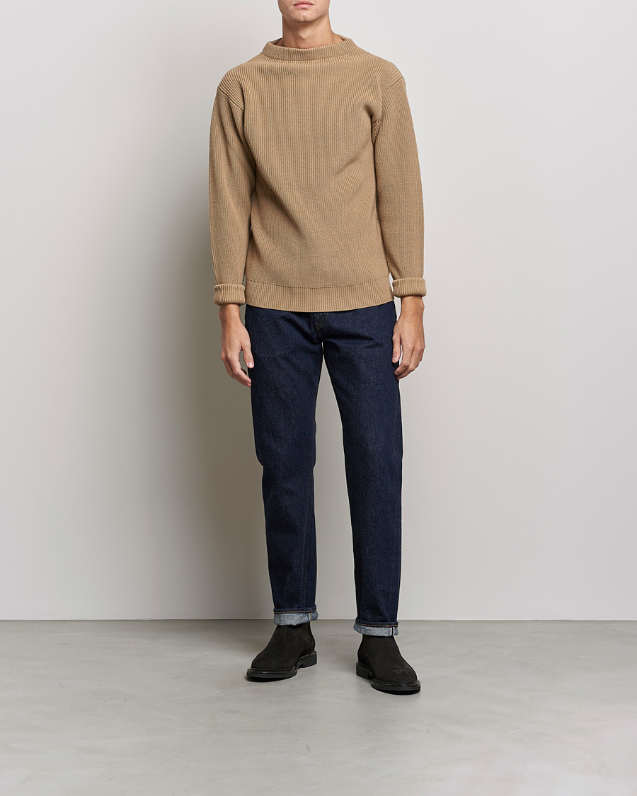 Herre | Gensere | Andersen-Andersen | Sailor Wool Crewneck Camel