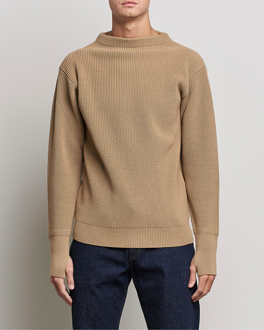 Herre | Gensere | Andersen-Andersen | Sailor Wool Crewneck Camel