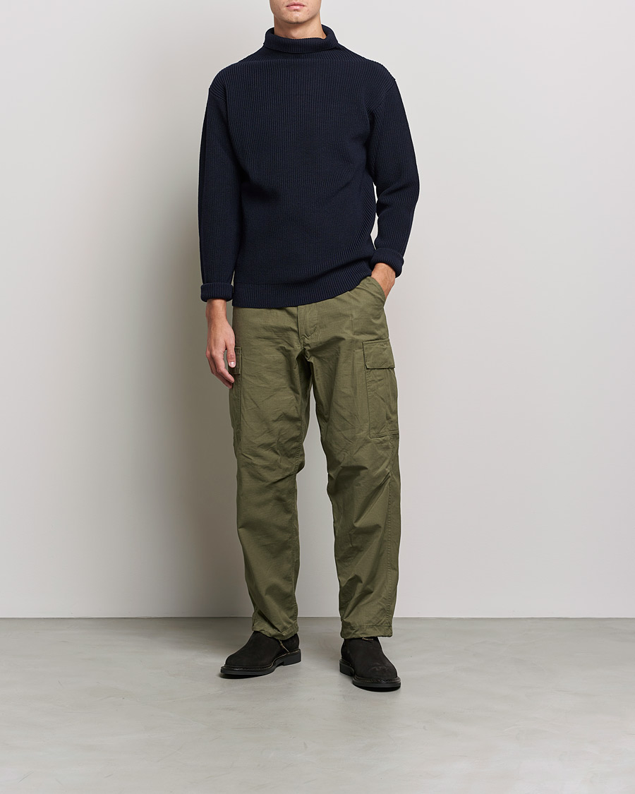 Herre | Gensere | Andersen-Andersen | Sailor Wool Turtleneck Navy Blue