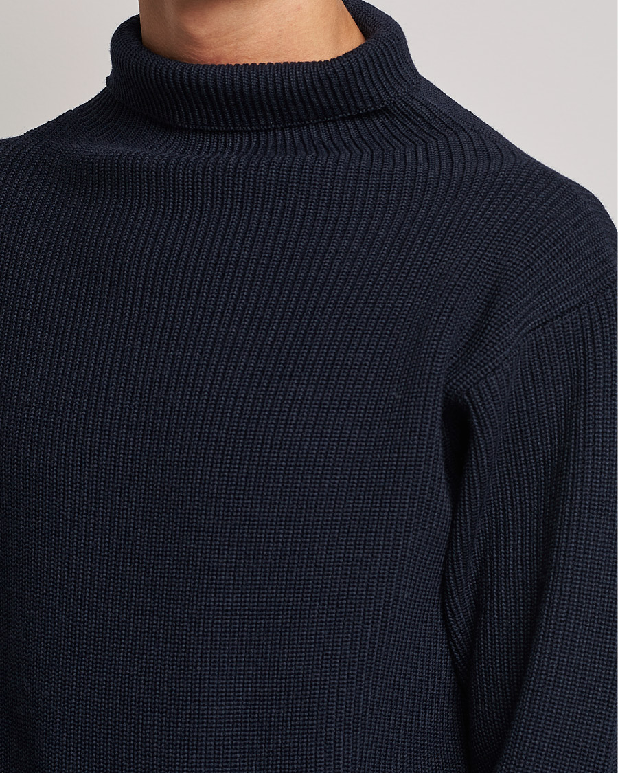 Herre | Gensere | Andersen-Andersen | Sailor Wool Turtleneck Navy Blue