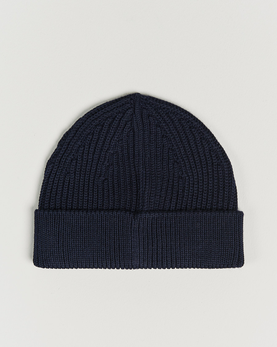 Herre | Andersen-Andersen Merino Wool Rib Beanie Navy Blue | Andersen-Andersen | Merino Wool Rib Beanie Navy Blue