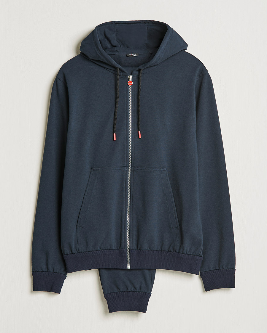 Herre | Gensere | Kiton | Cotton Blend Track Suit Navy