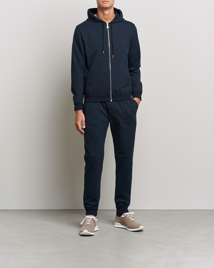 Herre | Gensere | Kiton | Cotton Blend Track Suit Navy
