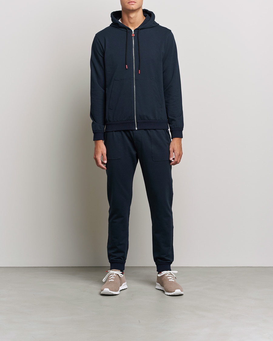 Herre | Gensere | Kiton | Cotton Blend Track Suit Navy