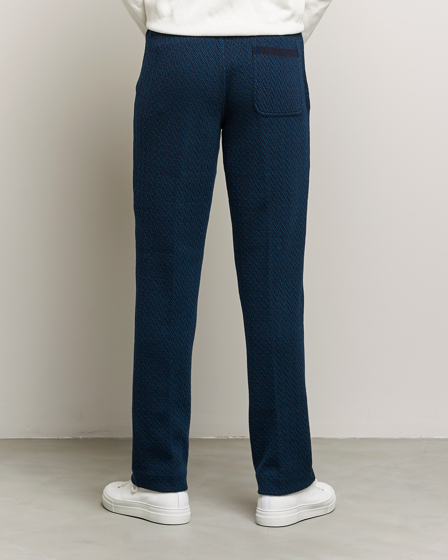 Herre | Bukser | Missoni | Zig Zag Knitted Trousers Navy