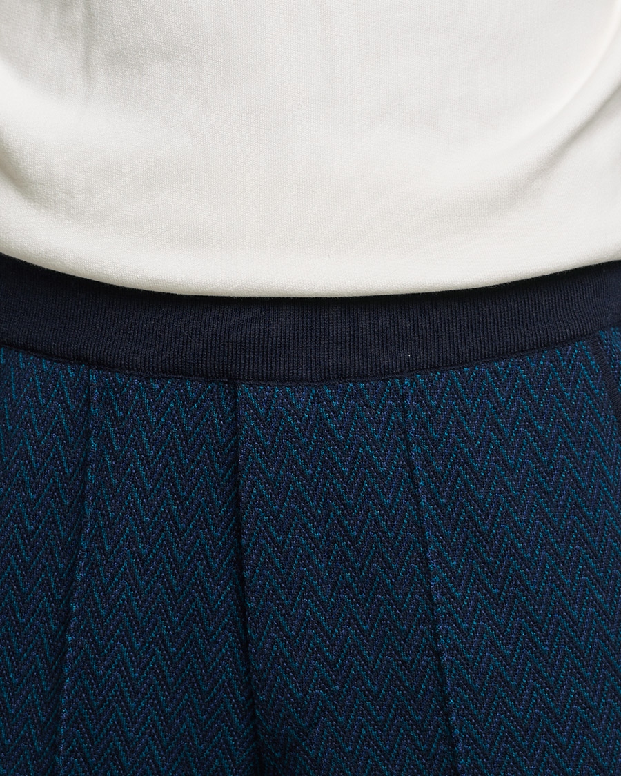 Herre | Bukser | Missoni | Zig Zag Knitted Trousers Navy