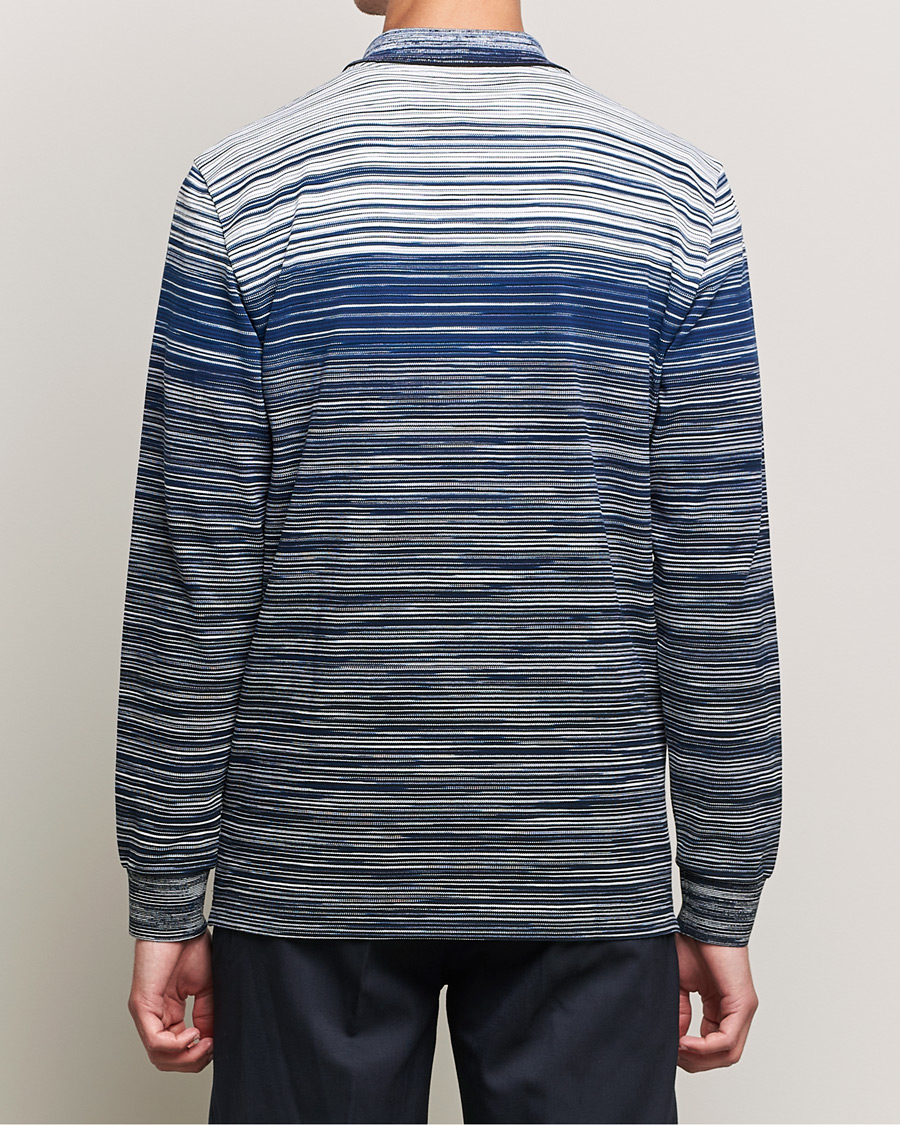 Herre | Gensere | Missoni | Fiammato Piquet Polo Navy/White
