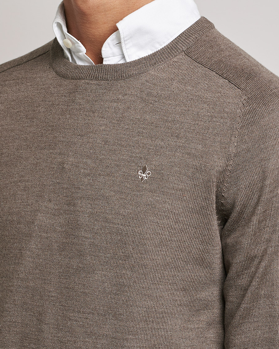 Herre | Gensere | Morris | Merino O-neck Brown