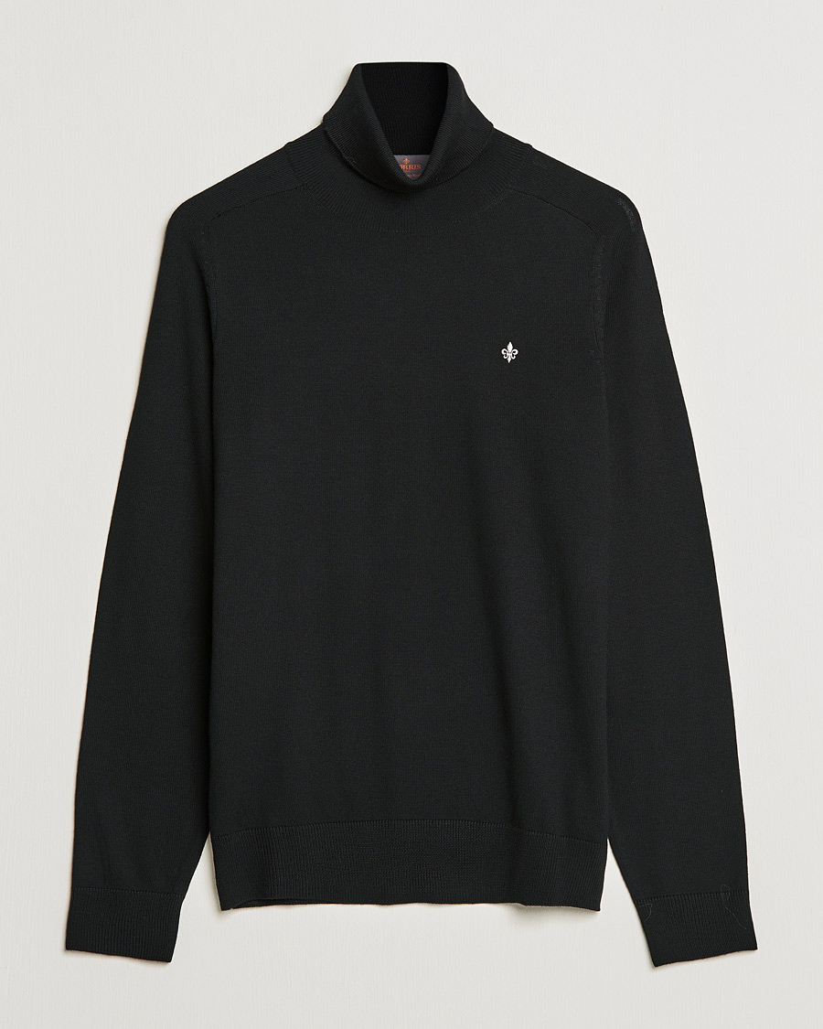Herre | Gensere | Morris | Merino Rollneck Black