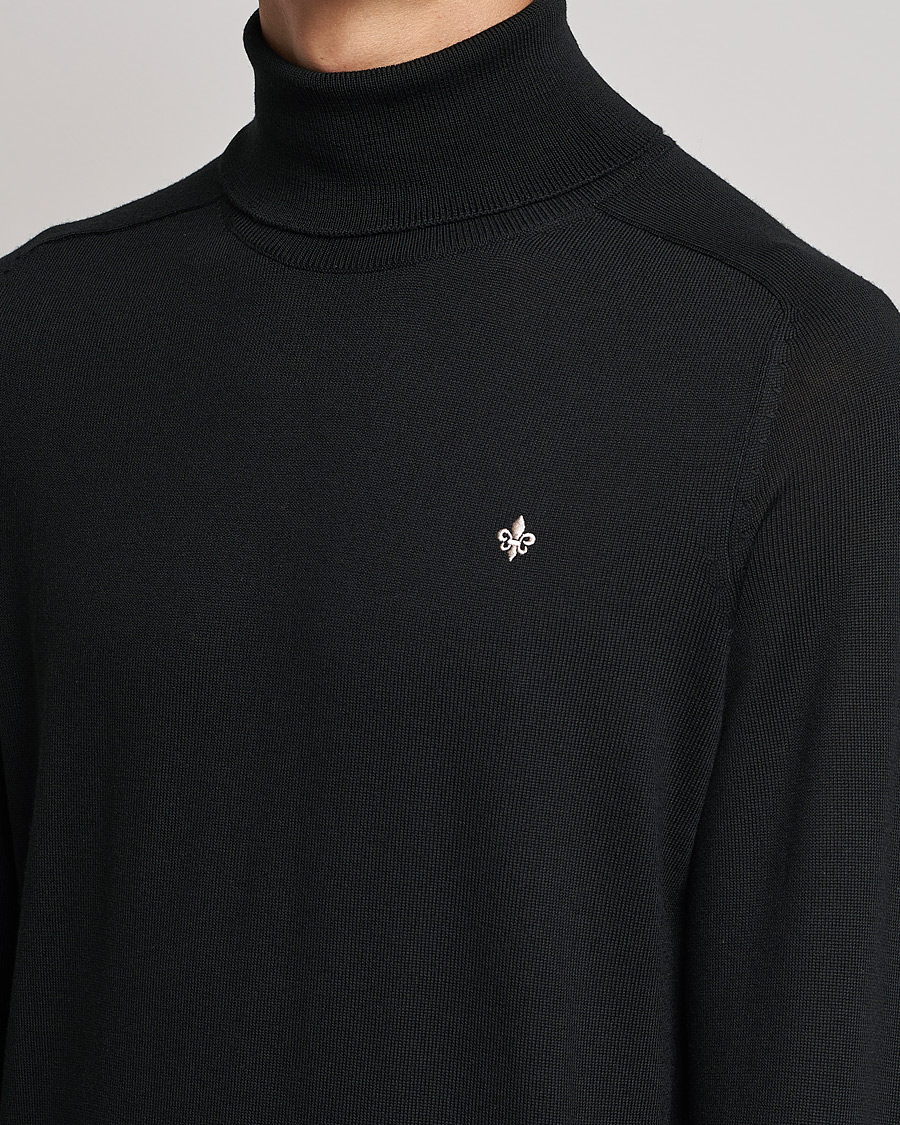 Herre | Gensere | Morris | Merino Rollneck Black