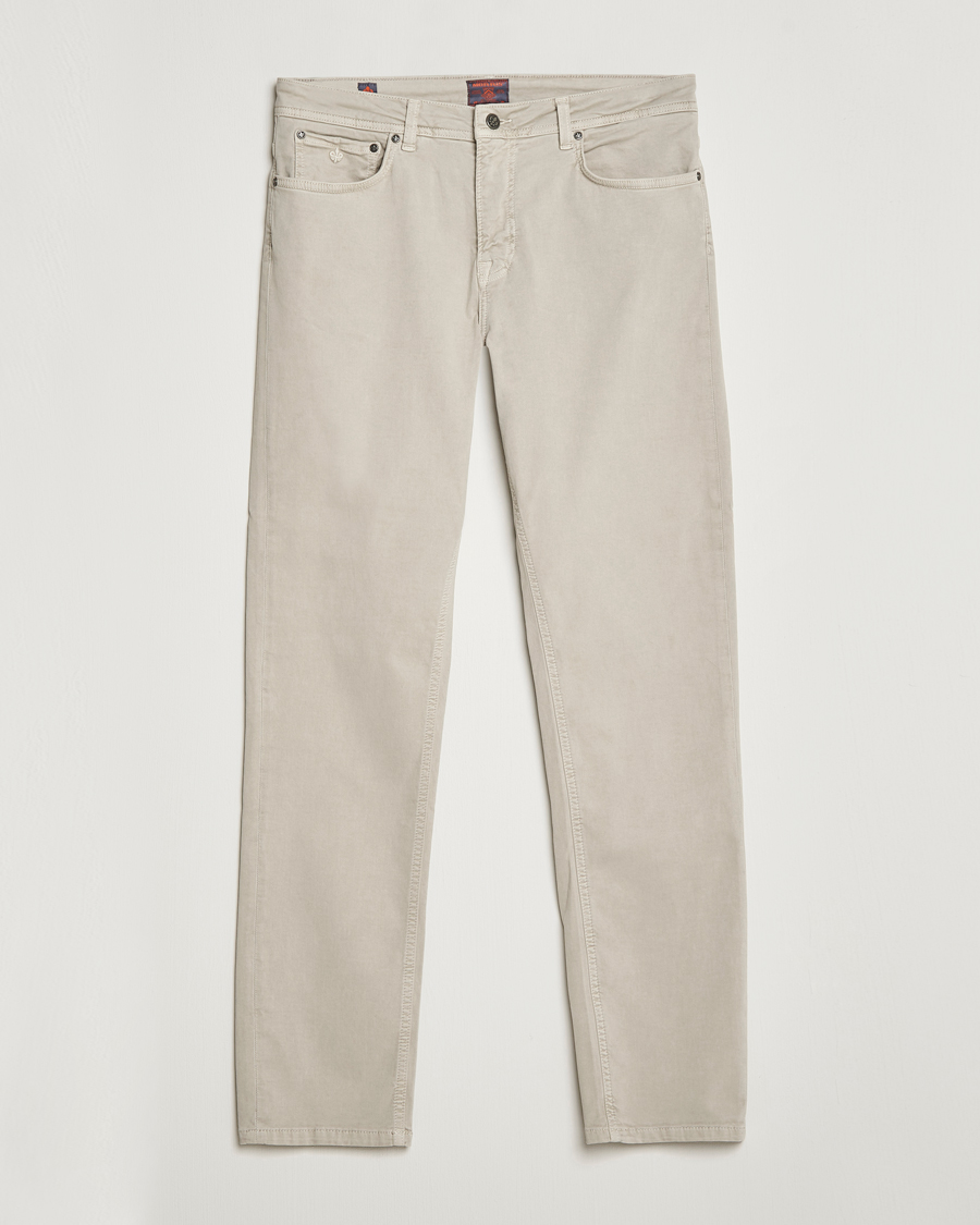 Herre | | Morris | James Brushed Chinos Khaki
