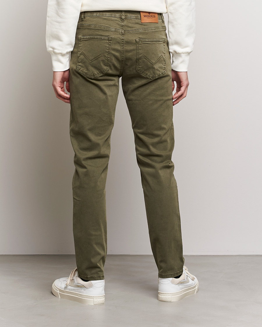 Herre | Bukser | Morris | James Brushed Chinos Olive