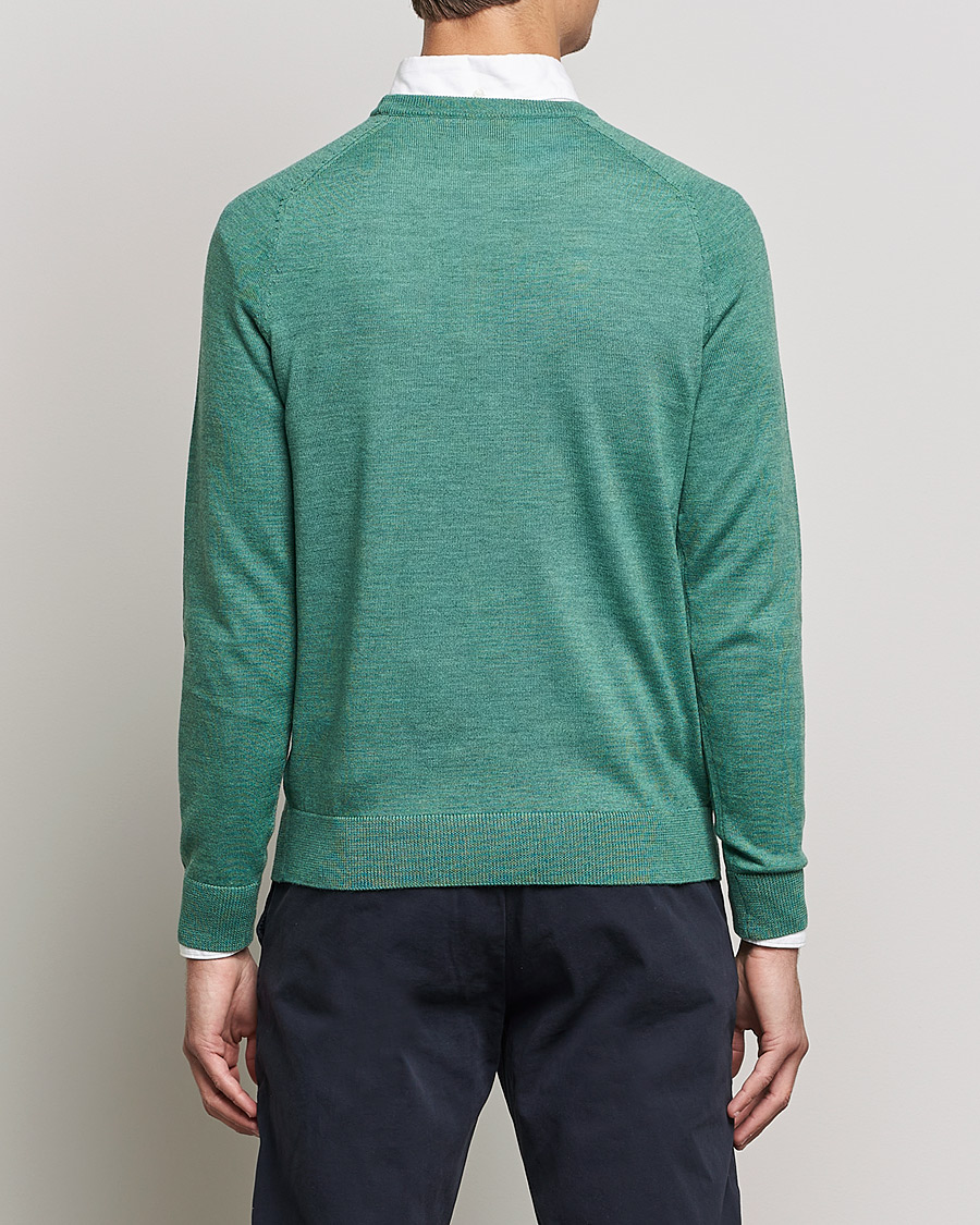 Herre | Gensere | Morris | Merino Crew Neck Pullover Mineral Green