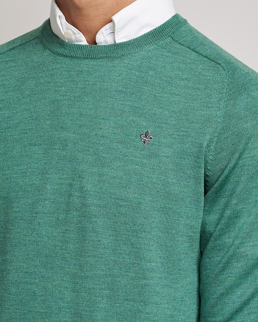 Herre | Gensere | Morris | Merino Crew Neck Pullover Mineral Green