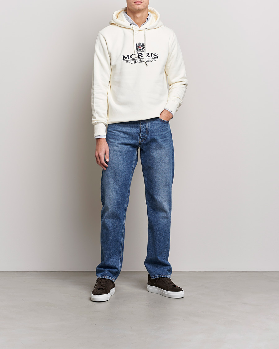 Herre | Gensere | Morris | Trevor Logo Hoodie Off White