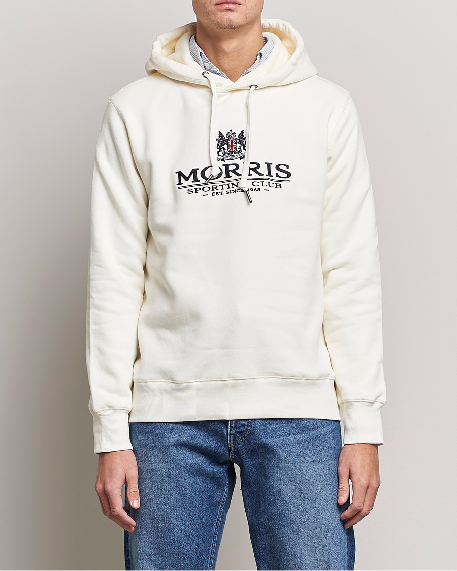 Herre |  | Morris | Trevor Logo Hoodie Off White