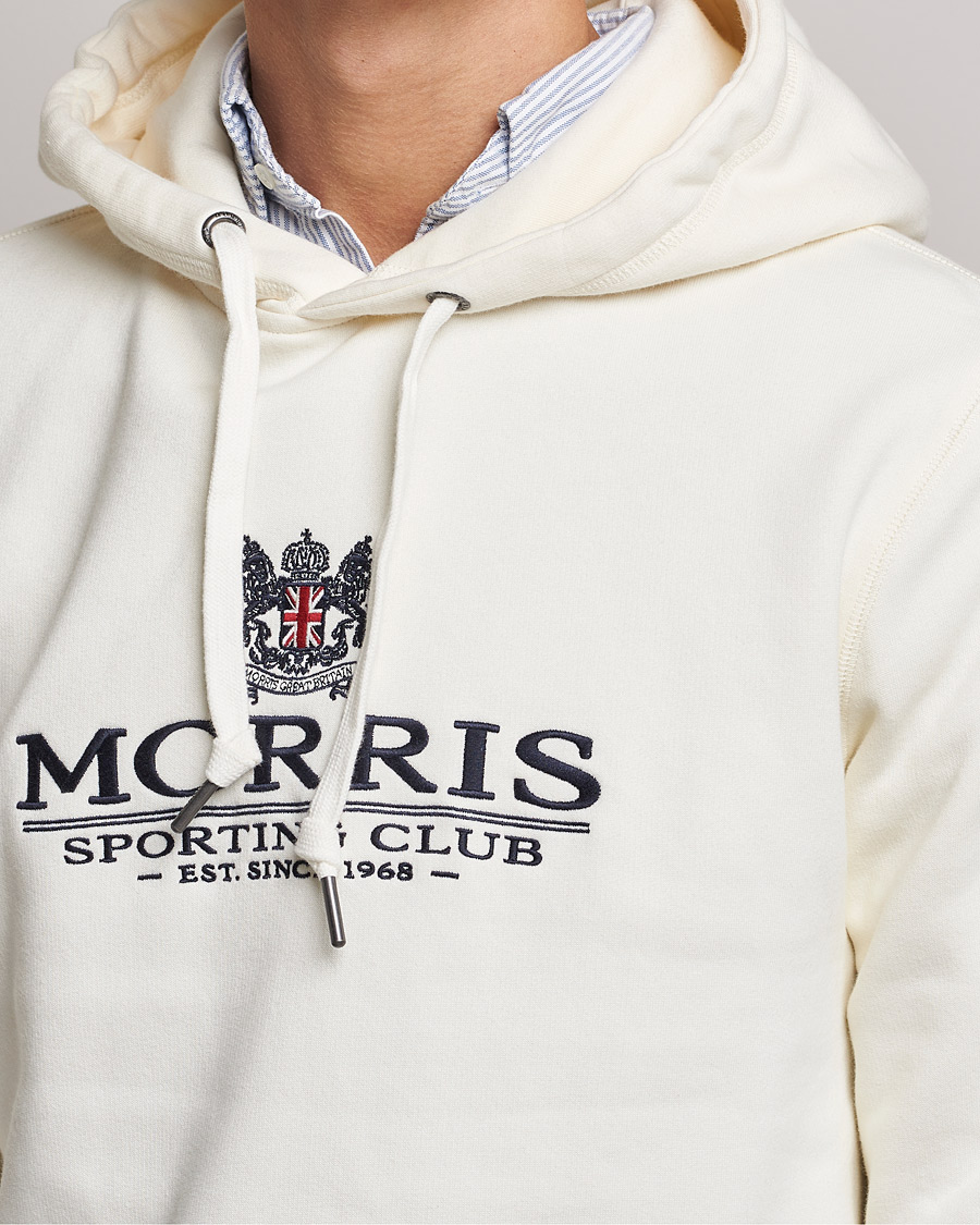 Herre | Gensere | Morris | Trevor Logo Hoodie Off White