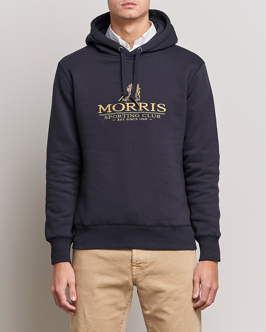 Herre | Gensere | Morris | Trevor Logo Hoodie Blue