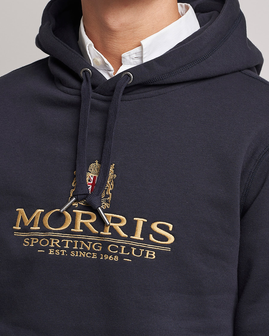 Herre | Gensere | Morris | Trevor Logo Hoodie Blue