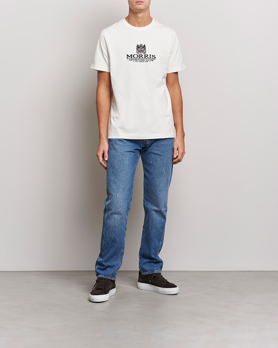 Herre | Klær | Morris | Trevor Logo T-shirt Off White