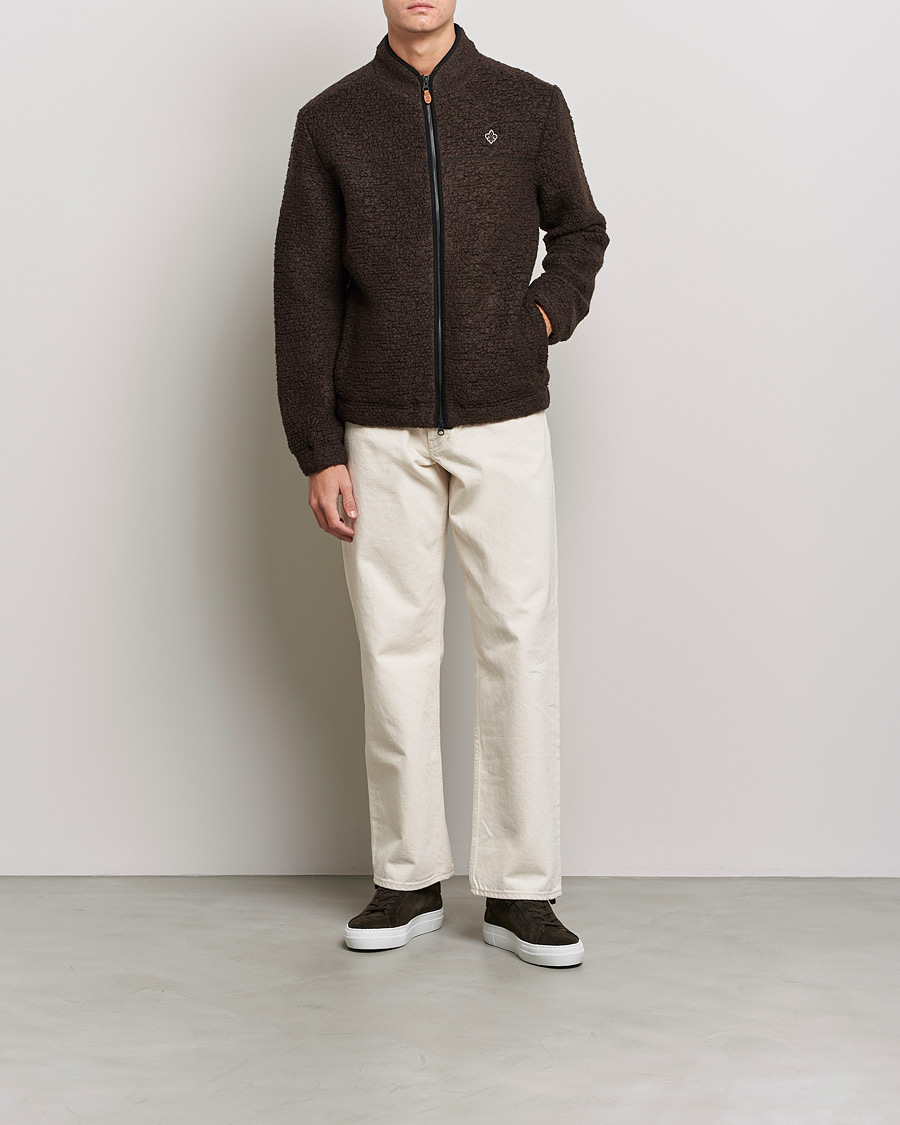 Herre | Gensere | Morris | Chadwick Pile Jacket Dark Brown