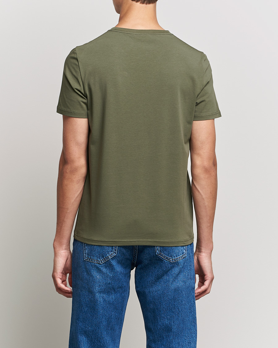 Herre | T-Shirts | Morris | James Crew Neck T-shirt Olive