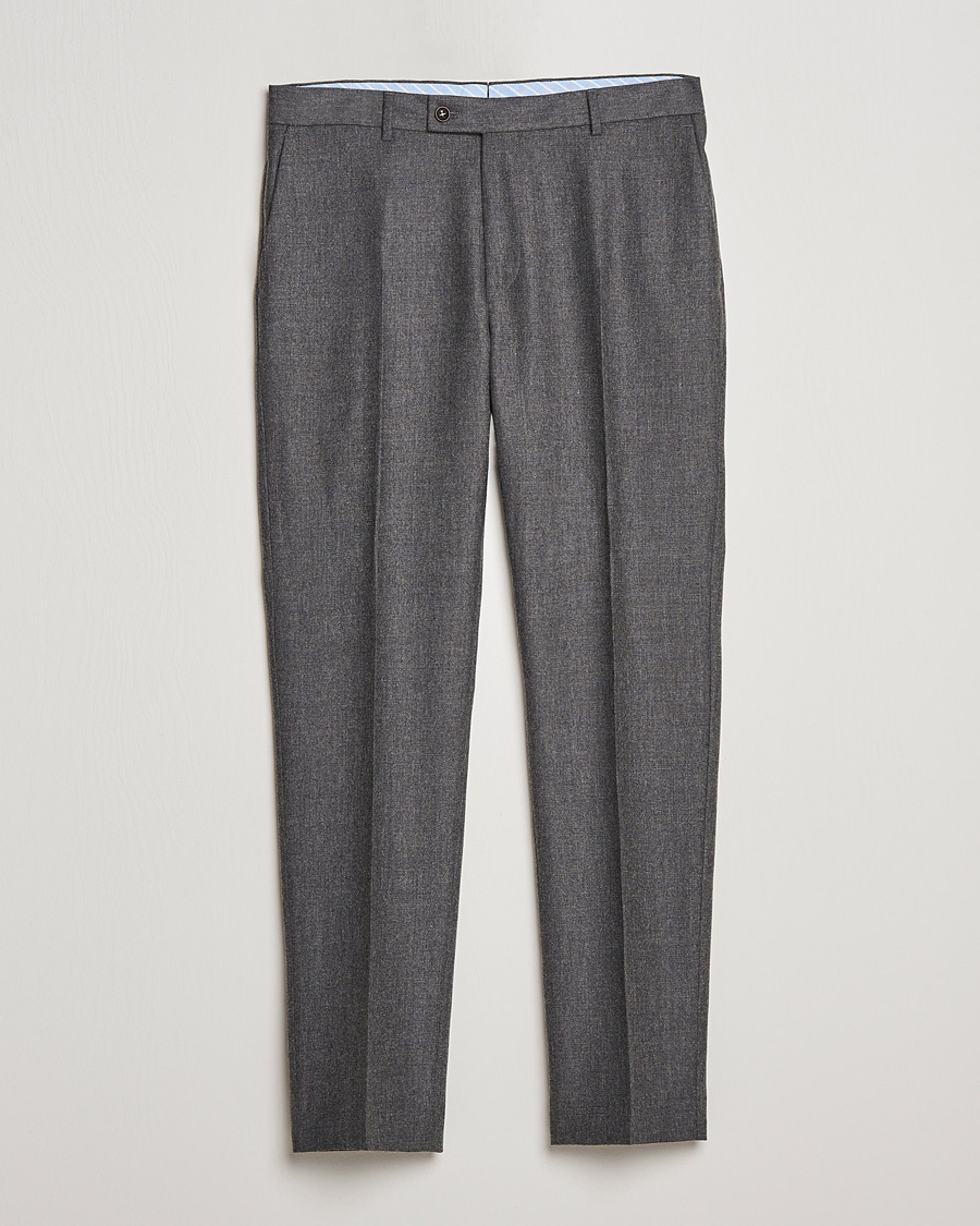Herre | Bukser | Morris | Bobby Flannel Trousers Grey