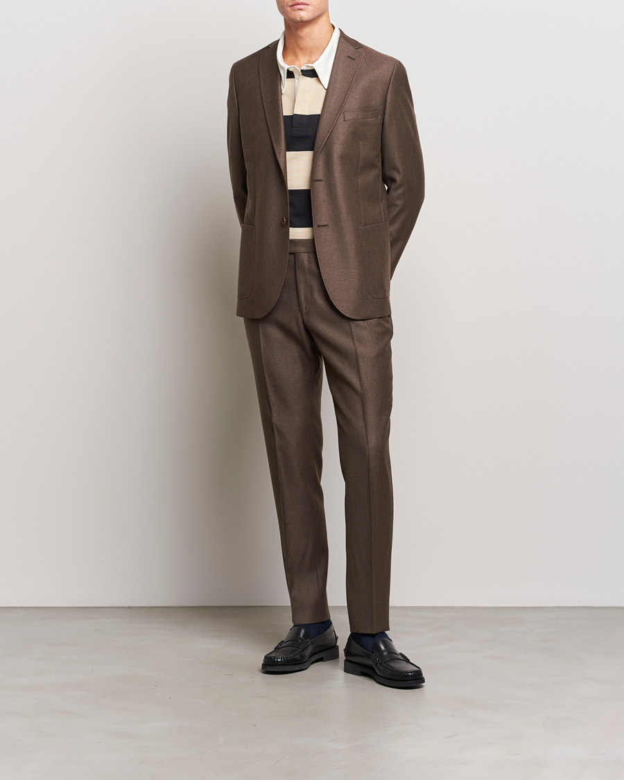 Herre | Dressjakker | Morris | Archie Flannel Blazer Brown