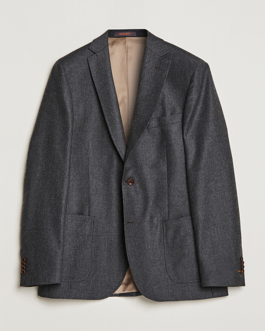 Herre | Dressjakker | Morris | Archie Flannel Blazer Grey