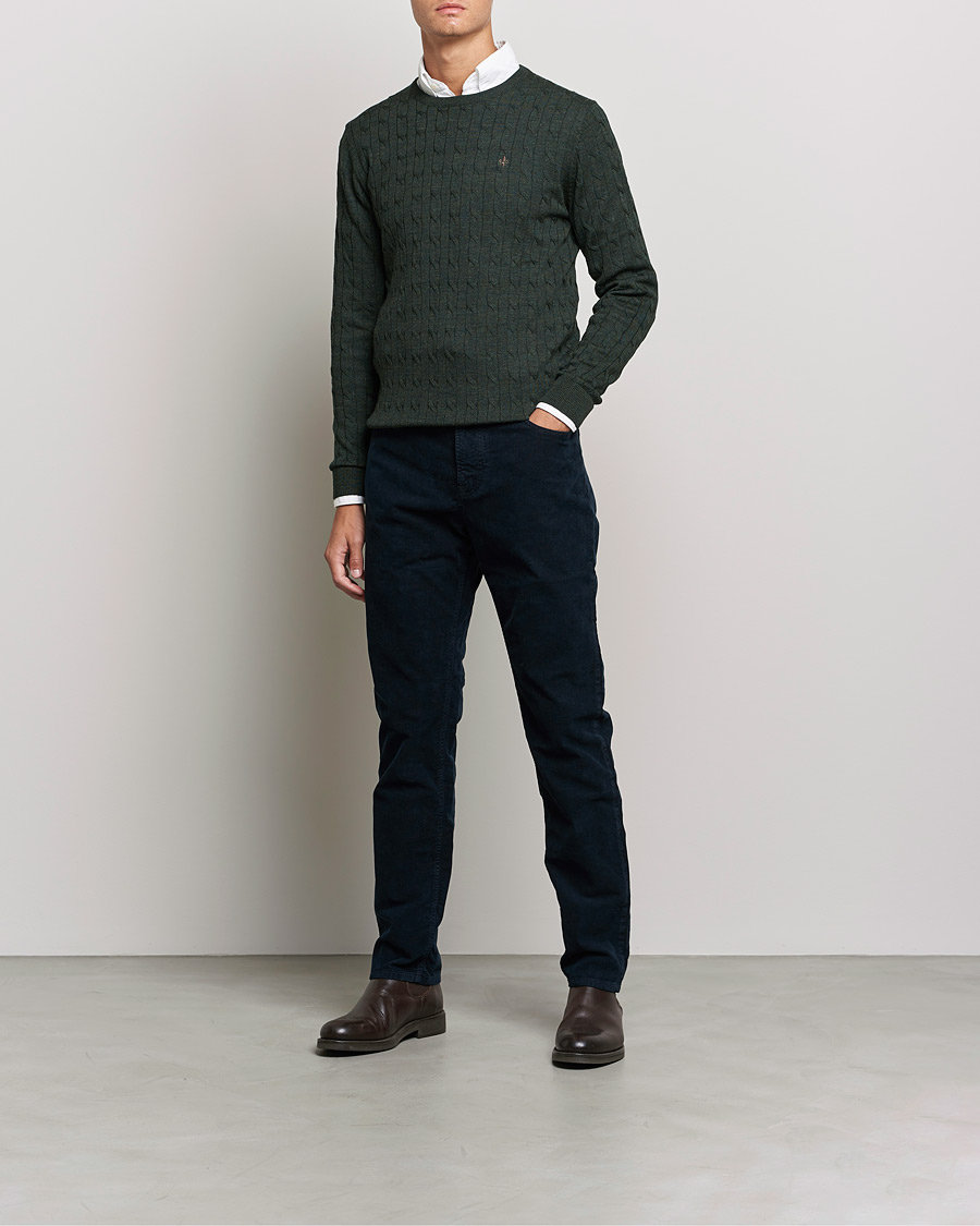 Herre | Bukser | Morris | James Corduroy 5-Pocket Pants Navy