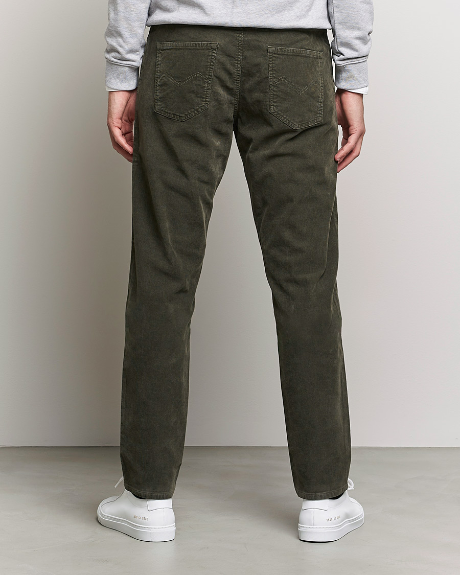 Herre | Bukser | Morris | James Corduroy 5-Pocket Pants Olive