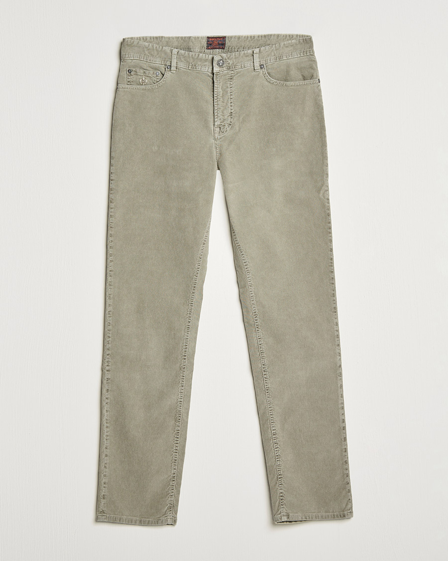 Herre | Bukse | Morris | James Corduroy 5-Pocket Pants Khaki Grey