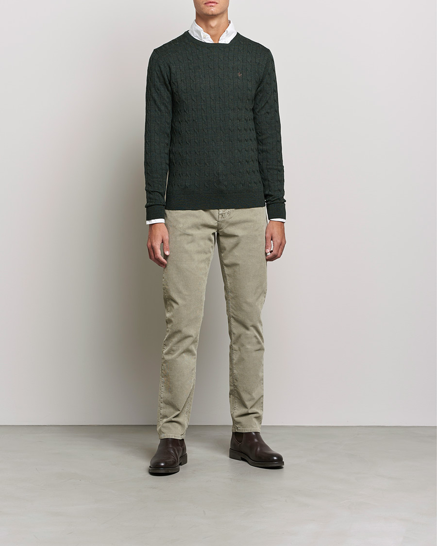 Herre | Bukser | Morris | James Corduroy 5-Pocket Pants Khaki Grey