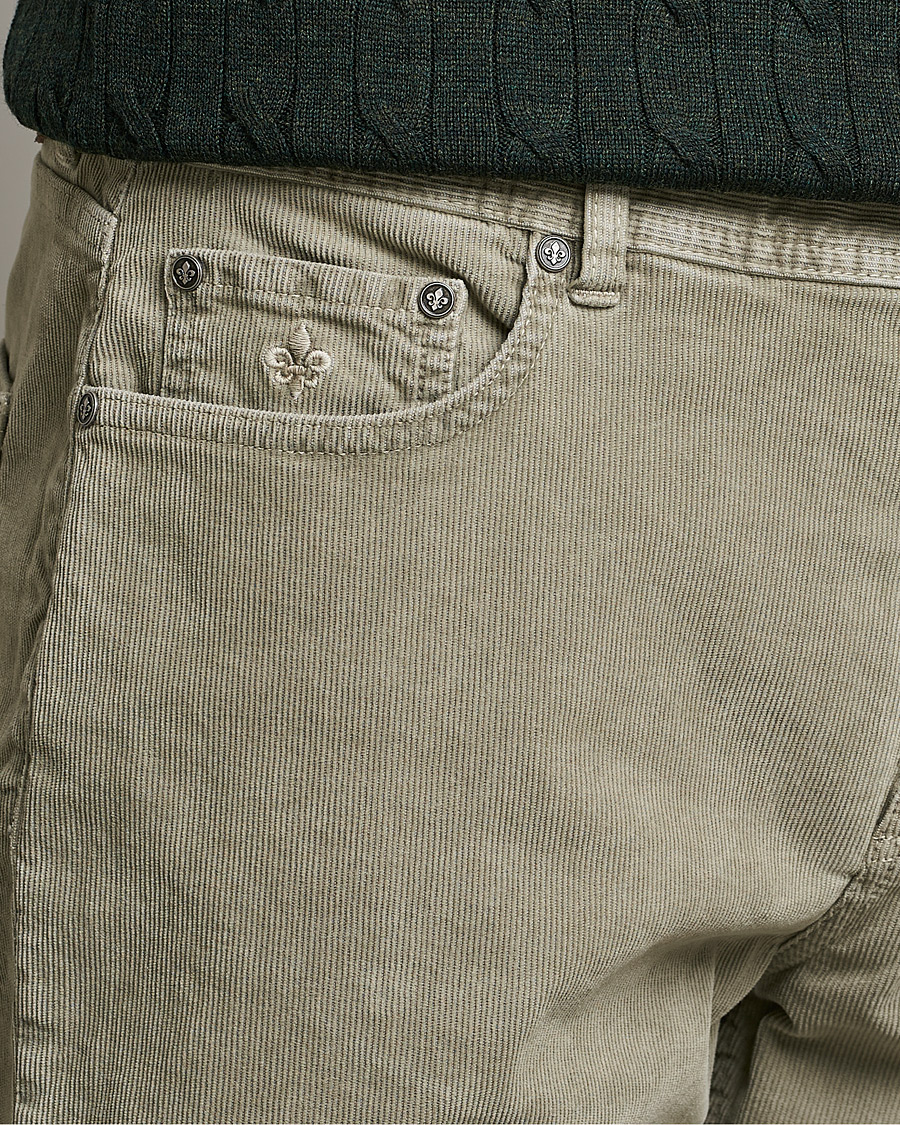 Herre | Bukser | Morris | James Corduroy 5-Pocket Pants Khaki Grey