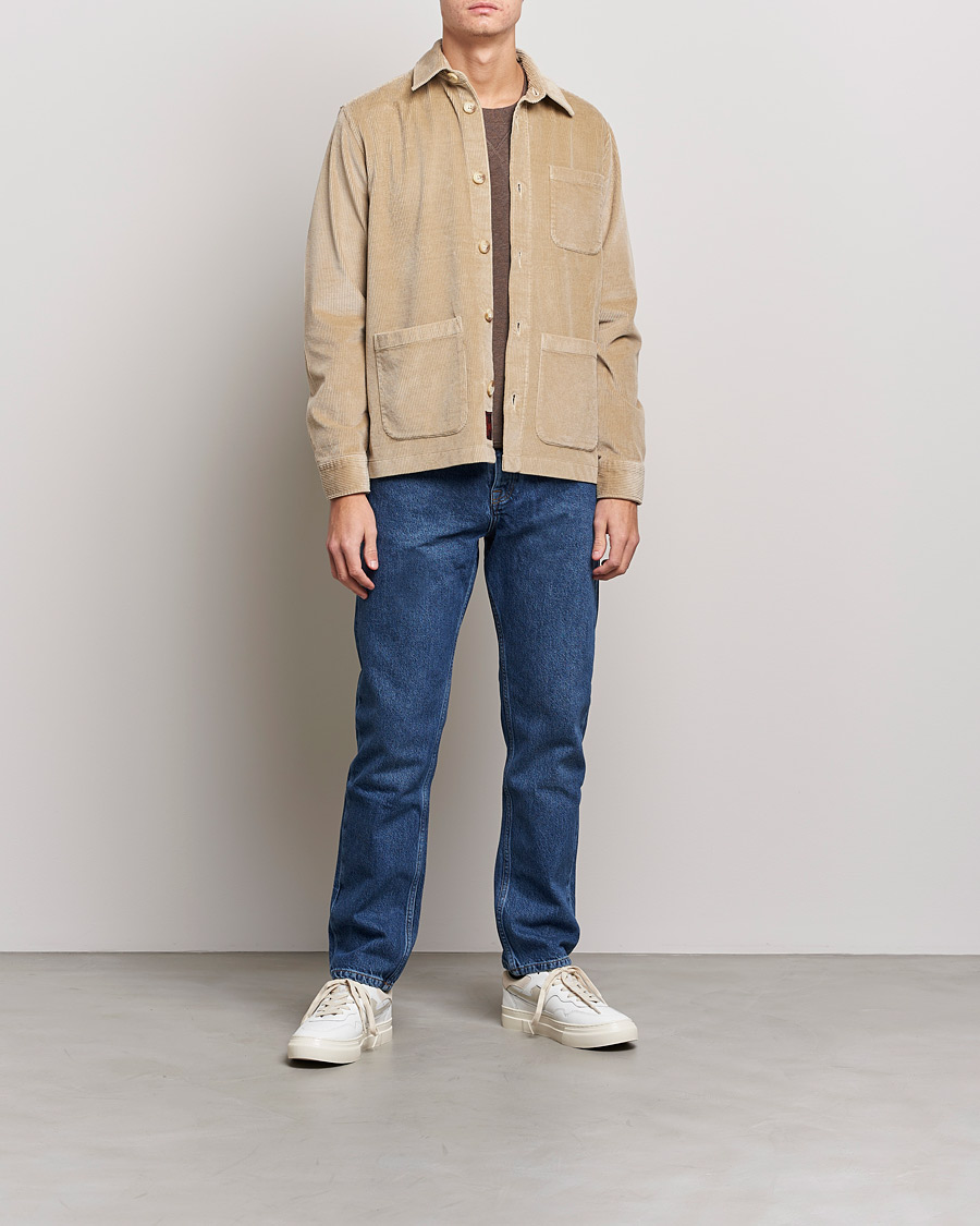 Herre | Skjorter | Morris | Heaton Corduroy Shirt Jacket Khaki