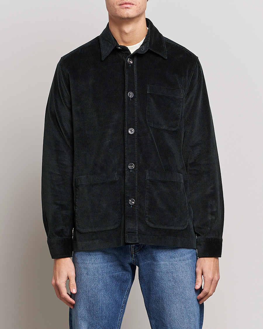 Herre | Skjorter | Morris | Heaton Corduroy Shirt Jacket Olive