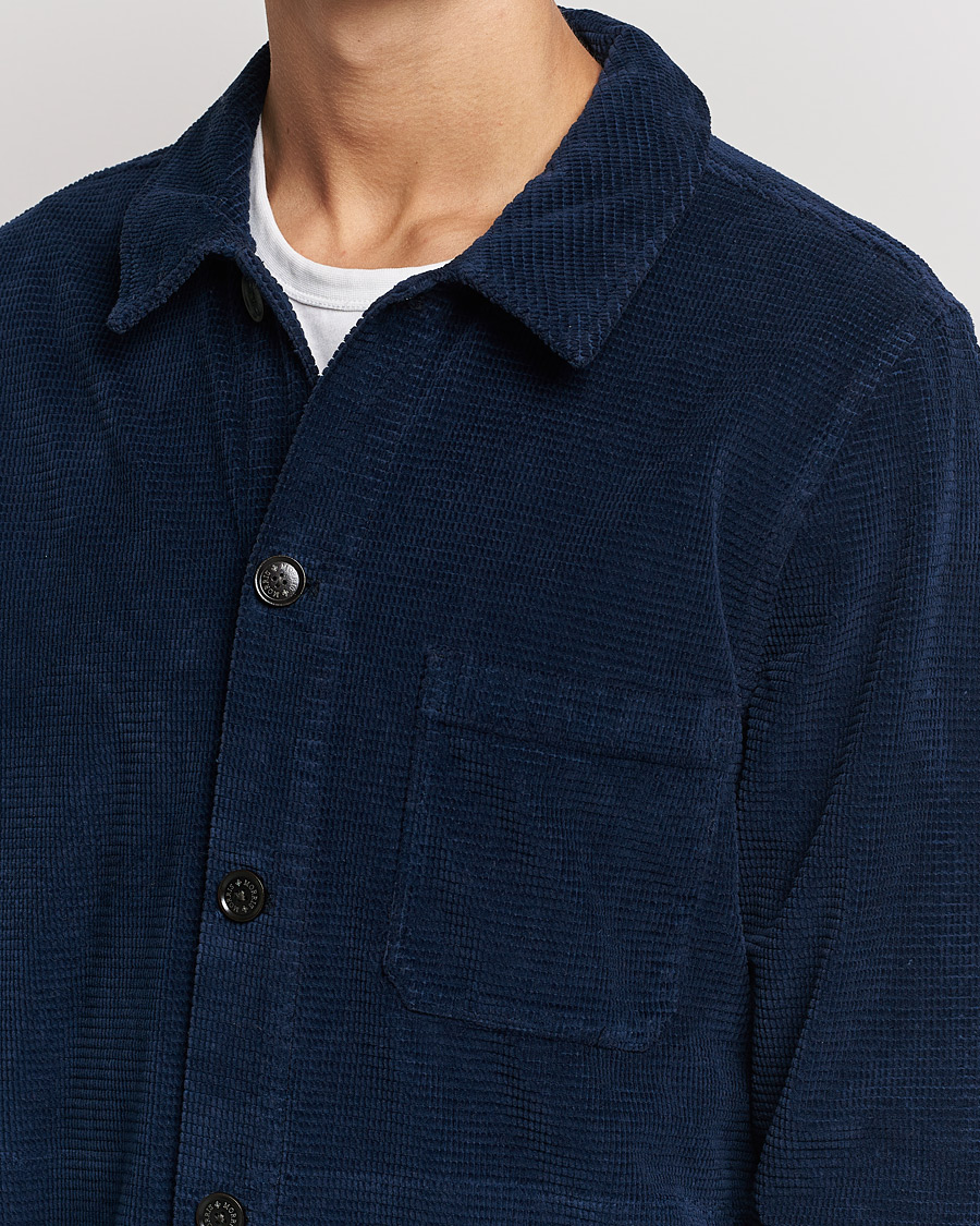 Herre | Skjorter | Morris | Criss Cuts Corduroy Shirt Jacket Blue