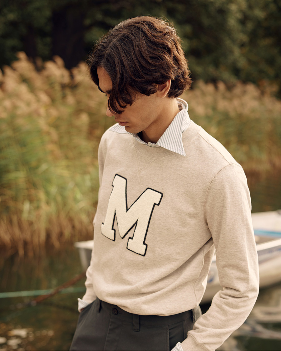 Herre | Gensere | Morris | Leoni Logo Sweatshirt Khaki