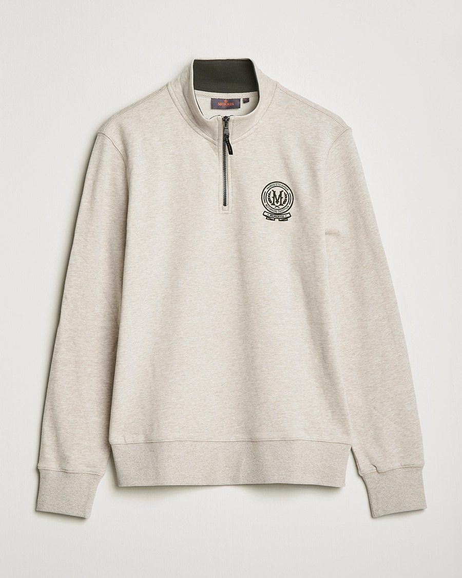 Herre | Gensere | Morris | Dante Half Zip Sweatshirt Khaki