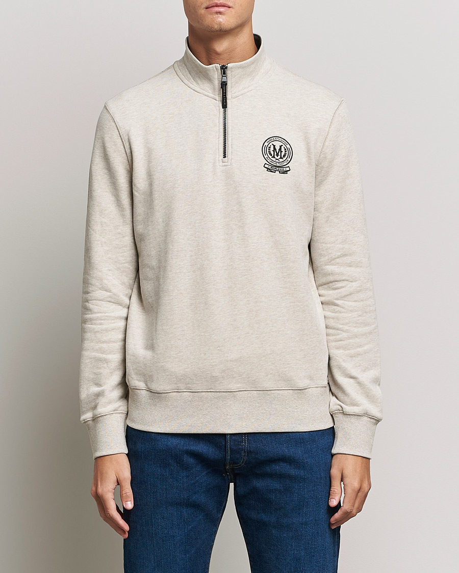 Herre | Gensere | Morris | Dante Half Zip Sweatshirt Khaki