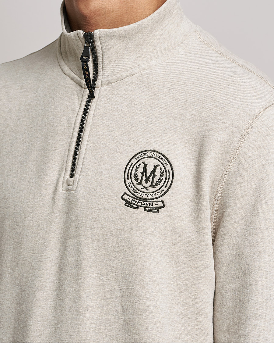 Herre | Gensere | Morris | Dante Half Zip Sweatshirt Khaki