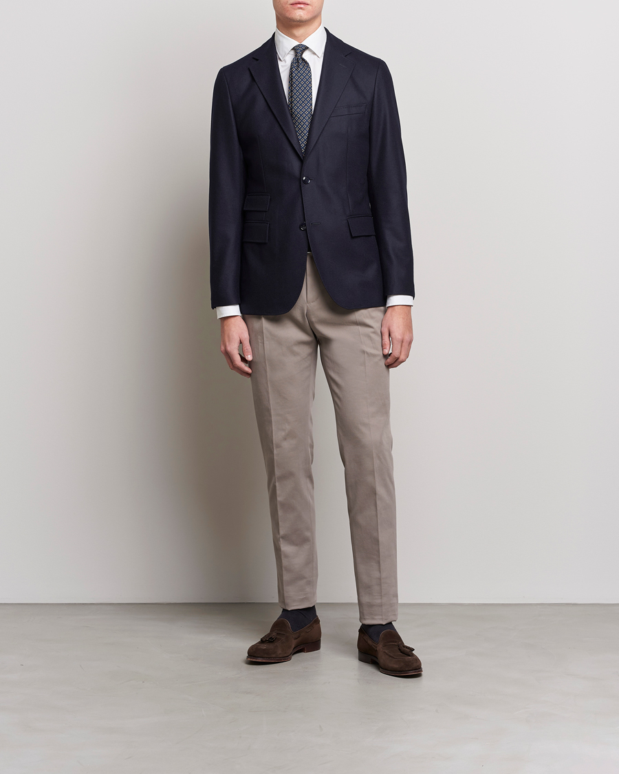 Herre |  | Morris Heritage | Keith Flannel Suit Blazer Navy